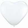 Qualatex WEDDINGS 90cm Jumbo Heart Balloon - White