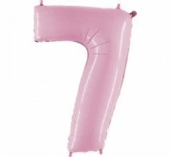 Favor Lane Pastel Pink 100cm Number 7 Balloon