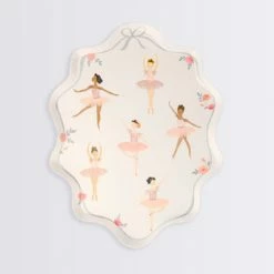 Meri Meri Party Ballerina Paper Plates - 8 Pack