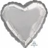 Favor Lane WEDDINGS Silver Foil Heart Balloon