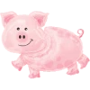 Favor Lane Shape + Novelty Foil Balloons Jumbo Pig Balloon
