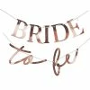 Ginger Ray Rose Gold Bride To Be Bunting WEDDINGS