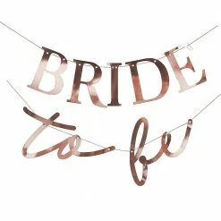 Ginger Ray Rose Gold Bride To Be Bunting WEDDINGS