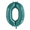 Favor Lane Teal 86cm Number 0 Balloon