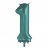 Favor Lane Teal 86cm Number 1 Balloon