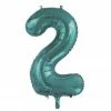 Favor Lane Teal 86cm Number 2 Balloon