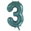 Favor Lane Teal 86cm Number 3 Balloon Number Balloons