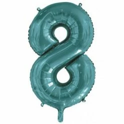 Favor Lane Number Balloons Teal 86cm Number 8 Balloon