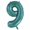 Favor Lane Number Balloons Teal 86cm Number 9 Balloon