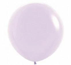 Favor Lane 90cm Jumbo Round Balloon - Matte Pastel Lilac 75cm + 90cm Round Latex Balloons