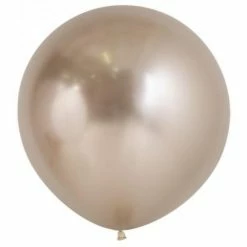 Favor Lane 60cm Reflex Champagne Round Balloon 60cm Round Latex Balloons