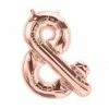 Favor Lane Foil Rose Gold Ampersand Balloon