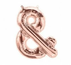 Favor Lane Foil Rose Gold Ampersand Balloon