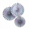 Ginger Ray Iridescent Paper Fan Set