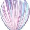 Favor Lane 30cm Plain Latex Balloons Pink + Lilac Swirl Balloon