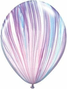 Favor Lane 30cm Plain Latex Balloons Pink + Lilac Swirl Balloon