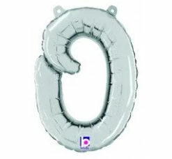 Favor Lane Letter + Word Balloons Script Letter Balloons - Silver