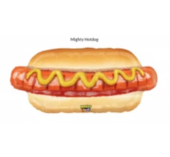 Favor Lane Hotdog Foil Balloon Shape + Novelty Foil Balloons