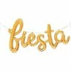 Favor Lane Gold Script 'fiesta' Balloon Letter + Word Balloons