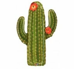 Favor Lane Shape + Novelty Foil Balloons Jumbo Mighty Cactus Shape Balloon