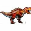 Favor Lane Jurassic World T-Rex Dinosaur Shape Balloon Shape + Novelty Foil Balloons 2 Favor Lane Jurassic World T-Rex Dinosaur Shape Balloon Shape + Novelty Foil Balloons