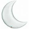 Favor Lane Shape + Novelty Foil Balloons Jumbo Silver Foil Crescent Moon Balloon