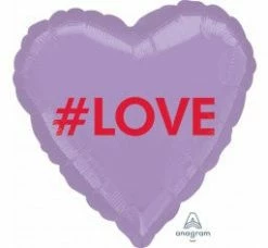 Favor Lane Foil '#LOVE' Candy Heart Balloon WEDDINGS
