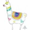 Favor Lane Jumbo Llama Balloon Shape + Novelty Foil Balloons