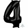 Favor Lane Black 66cm Number 4 Balloon Number Balloons