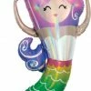 Favor Lane Jumbo Holographic Iridescent Mermaid Balloon