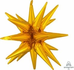 Favor Lane Gold Star Shape Balloon Shape + Novelty Foil Balloons