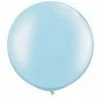 Qualatex 75cm + 90cm Round Latex Balloons 75cm Jumbo Round Balloon - Pearl Light Blue