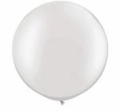 Qualatex WEDDINGS 75cm Jumbo Round Balloon - Pearl White