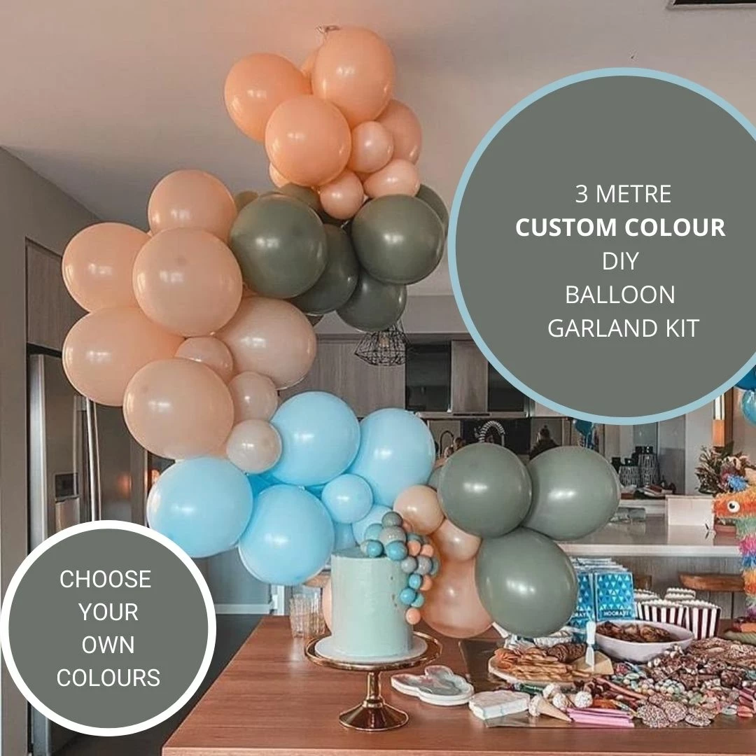 Favor Lane DIY Balloon Garland Kits 3Mtr Balloon Garland Kit - Custom Colours 3 Favor Lane DIY Balloon Garland Kits 3Mtr Balloon Garland Kit - Custom Colours