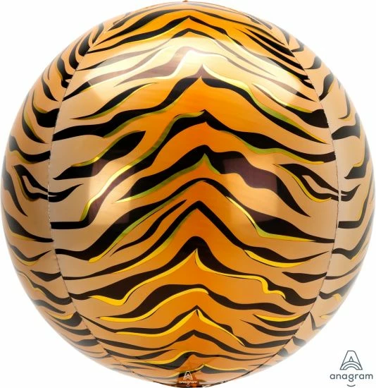 Favor Lane Shape + Novelty Foil Balloons Tiger Print 40cm Orbz Balloon 3 Favor Lane Shape + Novelty Foil Balloons Tiger Print 40cm Orbz Balloon