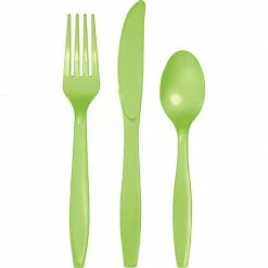Favor Lane Lime Plastic Cutlery 24Pk