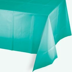 Favor Lane Rectangle Teal Lagoon Tablecover