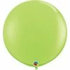 Qualatex 90cm Jumbo Round Balloon - Lime Green 75cm + 90cm Round Latex Balloons