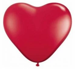 Qualatex 90cm Jumbo Heart Balloon - Ruby Red