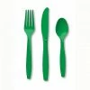 Favor Lane Emerald Green Plastic Cutlery 24Pk
