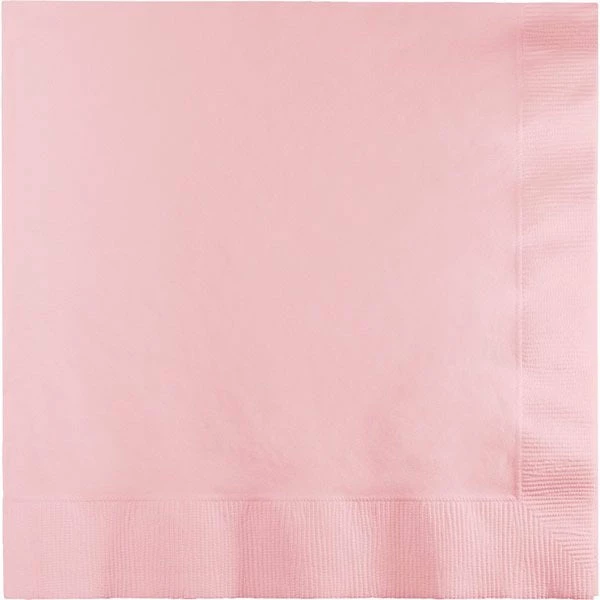 Favor Lane Classic Pink Paper Cocktail Napkins 50pk 3 Favor Lane Classic Pink Paper Cocktail Napkins 50pk