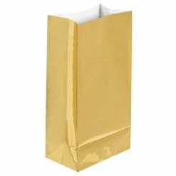 Favor Lane WEDDINGS Gold Foil Paper Party Bags