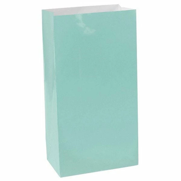 Favor Lane Mint Paper Party Bags Favour/Party Bags 3 Favor Lane Mint Paper Party Bags Favour/Party Bags