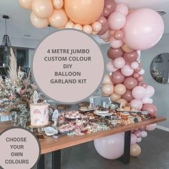 Favor Lane DIY Balloon Garland Kits 4 Mtr JUMBO Balloon Garland Kit - Custom Colours