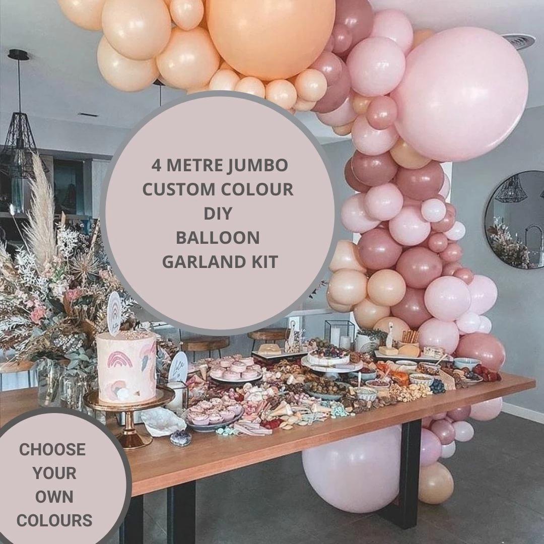 Favor Lane DIY Balloon Garland Kits 4 Mtr JUMBO Balloon Garland Kit - Custom Colours 3 Favor Lane DIY Balloon Garland Kits 4 Mtr JUMBO Balloon Garland Kit - Custom Colours