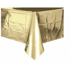 Favor Lane Rectangle Metallic Gold Tablecover