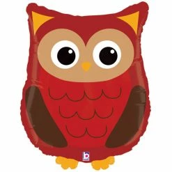 Favor Lane Large Woodland Owl Foil Balloon