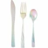 Favor Lane Iridescent Cutlery Set 24Pk Bridal Shower/Hens Party