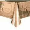 Favor Lane Rectangle Metallic Soft Rose Gold Tablecover