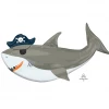 Favor Lane Shape + Novelty Foil Balloons Jumbo Ahoy Birthday Shark Balloon